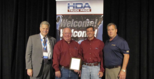 Left to right: Mark Willis – HDA Truck Pride, Bobby Willingham & Alan Davenport – owners of Davenport and Willingham, Edward Neeley – Truck Supply Company of South Carolina – sponsoring member.