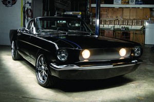 “Black Diamond,” a 1965 Mustang, owned by Todd and Stephanie Foust