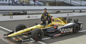 Honda heads the field. James Hinchcliffe turned the fastest laps in both first-round and final qualifying last weekend to take the pole in his Schmidt Peterson Motorsports Honda. Ryan Hunter-Reay, the 2014 Indy 500 champion with Honda and Andretti Autosport, will start on the outside of the front row, in third. (Photo credit: Honda Performance Development.)