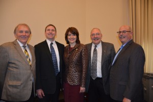  Ed Cushman, Brian Smith, Jeff Lovell and Joel Baxter of the ASA Northwest delegation meet with Rep. Cathy McMorris Rodgers, R-Wash., during ASA's Lobby Day on April 27.