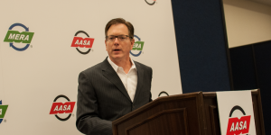 MERA President and COO John Chalifoux talks about "Manufactured Again" at AAPEX 2016 in Las Vegas.