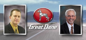 Jon Jeffries (left) has been named Great Dane’s new vice president and general sales manager. Dave Durand (right) has been named Great Dane’s new aftermarket vice president.