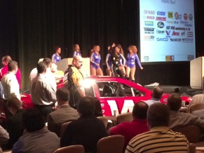 The New Century Dance Company performed while channel partners introduced a race car with Drive to Daytona sweepstakes supporting channel partner logos.