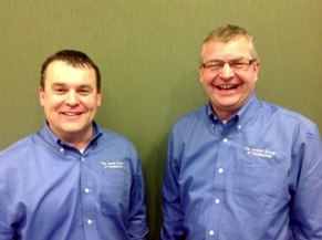  
The Division winners for the Arnold Group of Companies have been announced.  Brad Edwardson (left) from ARS in Spencer, and Terry Hammer (right), from IPS in Spencer.  
