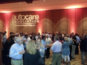 The Auto Care Association celebration reception Thursday evening also served as the official launch party for the new name and brand messaging.