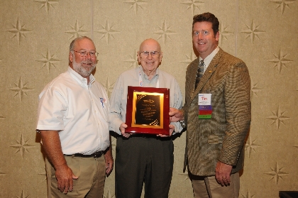 From left to right: Pronto President Bill Maggs, Executive of the Year Jack Malloy and Pronto Chairman Tim Sturdevant.