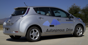 Nissan's autonomous vehicle
