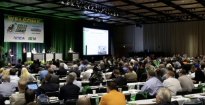 The Green Truck Summit, the premier alternative fuels conference, runs concurrently with The Work Truck Show and delivers the latest information on clean energy innovations for commercial vehicles. This picture is of the event in 2015. Photo credit: Green Truck Summit.