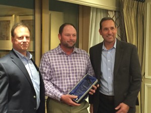 (left to right) Brett Blauner, Timken National Sales Manager; Randy Childers, Territory Manager at N.A. Williams Company and Brian Ruel, Timken Vice President - Americas